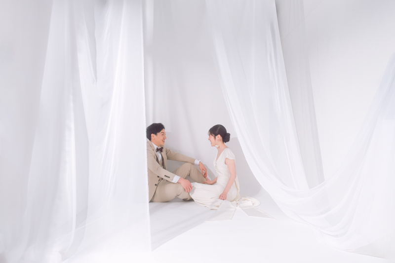 【7万円オフ★5組限定キャンペーン！】新婦様ヘアメイクリハーサル付き！スタジオ＋海ロケーションプラン