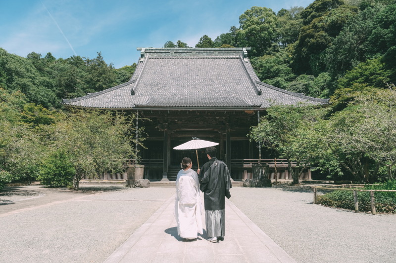 ～鎌倉 四季を彩る花咲く寺院で伝統姿のお写真を～｜1時間撮影｜100カットレタッチ付｜《妙本寺》◆和装