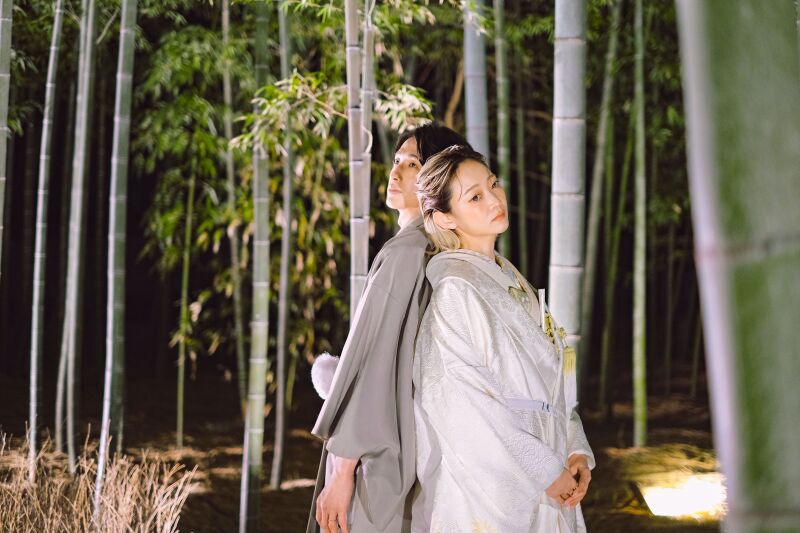 《報国寺とコラボ企画！》他と被らない撮影をご希望の方必見！！｜2,000本の竹林で「ライトアップフォト」｜閉門後の貸し切り撮影！