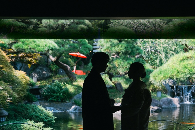 《藤沢 日本庭園》料亭「隠れ里 車屋」プラン 施設使用料込 1時間撮影 100カット全データ色味補正付 平日限定 会食も可能