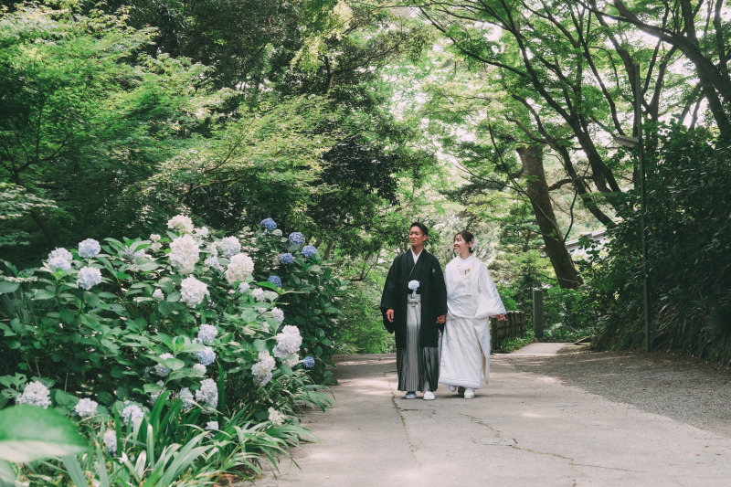 ～鎌倉 四季を彩る花咲く寺院で伝統姿のお写真を～｜1時間撮影｜100カットレタッチ付｜《妙本寺》◆和装
