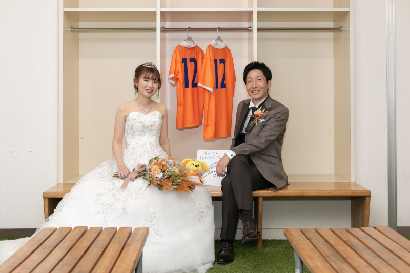 普段入る事ができないロッカールームでパチリ