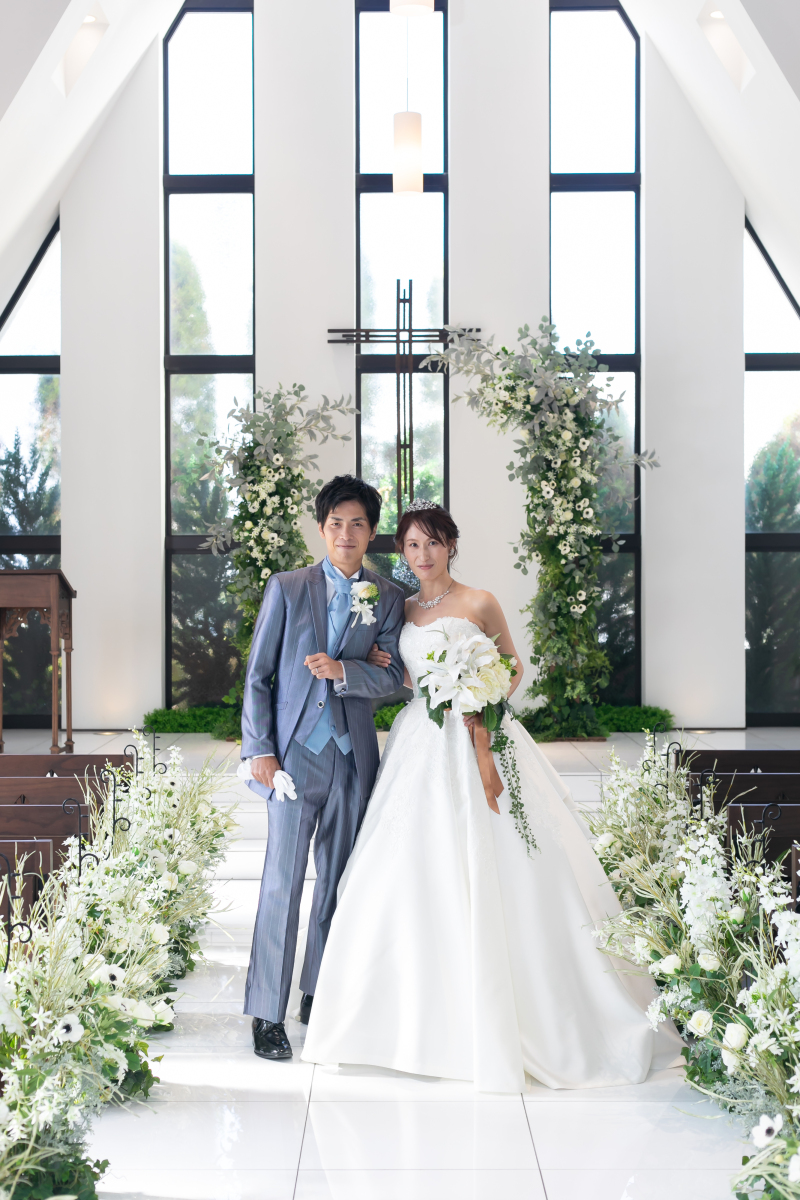 THEウェディングフォトは、清楚な雰囲気で撮影
