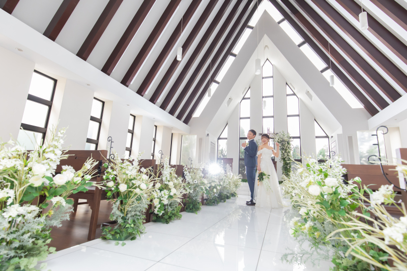 当スタジオ支持率の高いチャペルでの撮影