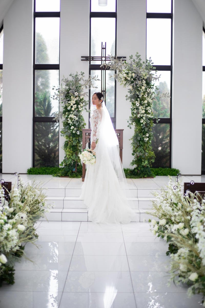 花嫁だから楽しめるウェディングドレス×ヴェール