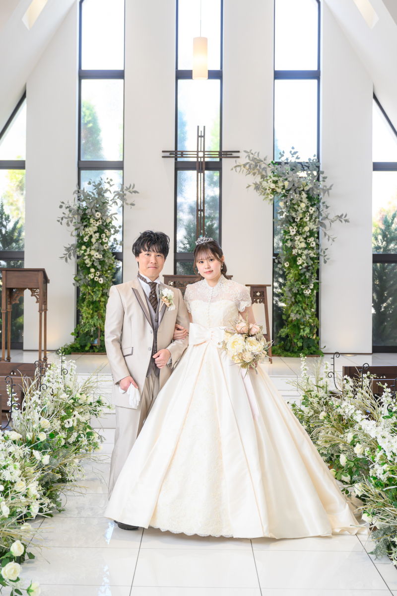 クラシックな衣裳スタイルが光るウェディングフォト