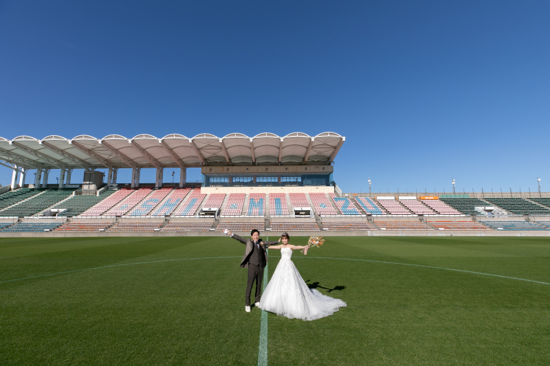 ’清水エスパルス’ホームグラウンドで叶えた撮影
