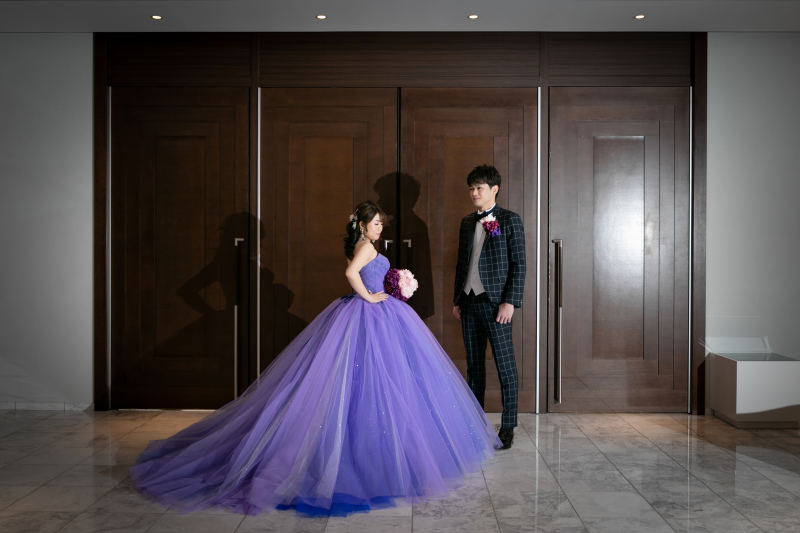 ストロボライトで撮影したファッショナブルな1枚