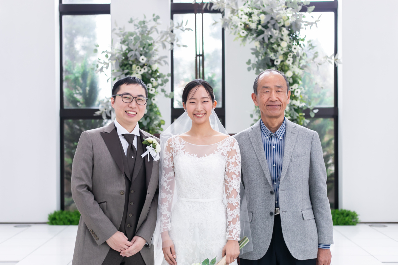 お父様も飛び入り参加♪朗らかで温かい写真