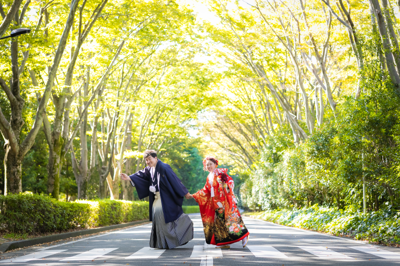 自然な笑顔のお二人