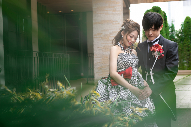 邸宅見学でお二人らしいフォトスポットを見つけて