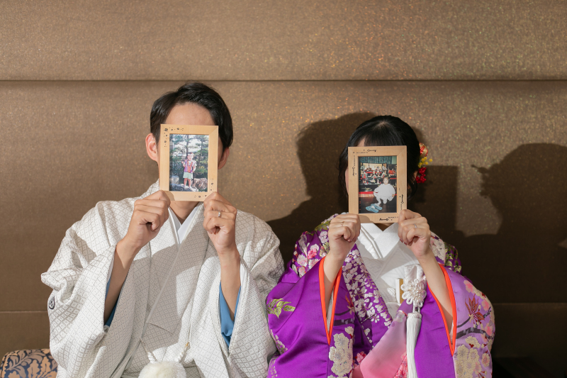 ガーデン×和装で前撮り♪