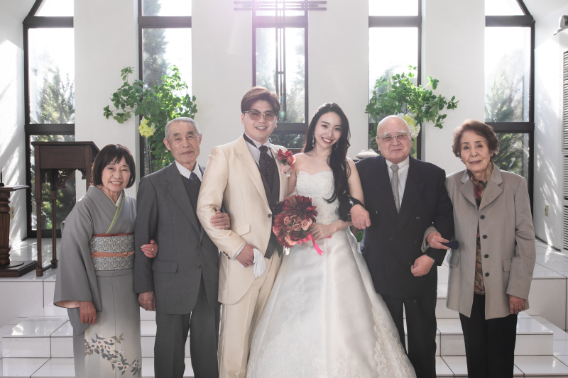 撮影見学の《じいじ》《ばぁば》も撮影に参加♪