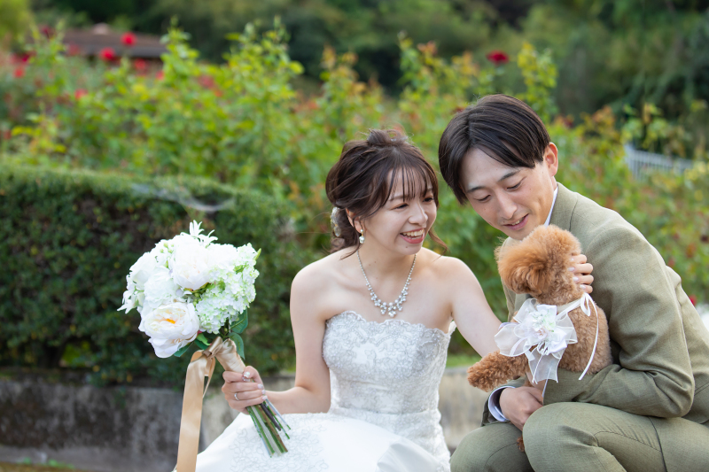 \ワンちゃんもネコちゃんも一緒♪/《洋装でペットと一緒にフォトプラン》データ30カット付でペットだけの写真も撮影OK!