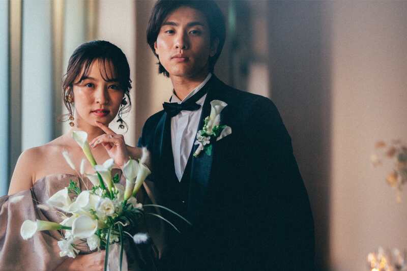 \スタイリッシュ&モードに決めたい方/《ウェディングドレス1点+タキシード1点・ベーシックプラン》データ30カット付