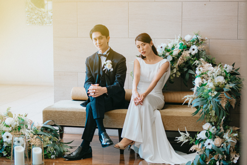 \スタイリッシュ&モードに決めたい方/《ウェディングドレス1点+タキシード1点・ベーシックプラン》データ30カット付