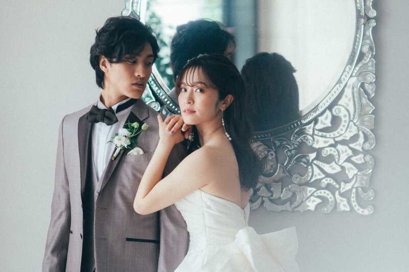 \スタイリッシュ&モードに決めたい方/《ウェディングドレス1点+タキシード1点・ベーシックプラン》データ30カット付
