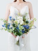 ｸﾗｯﾁﾌﾞｰｹ(ﾌﾞﾙｰ×ﾎﾜｲﾄ) 