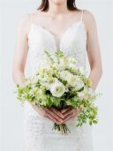 ｸﾗｯﾁﾌﾞｰｹ(白×ｸﾞﾘｰﾝ)