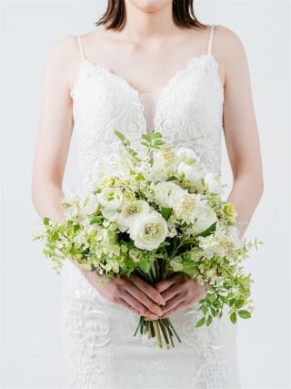 ｸﾗｯﾁﾌﾞｰｹ(白×ｸﾞﾘｰﾝ)