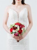 ｸﾗｯﾁﾌﾞｰｹ(白×濃ﾋﾟﾝｸ)