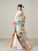 菊花青海紋(水色) 