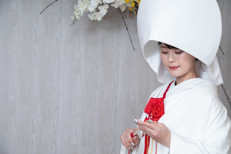 綿帽子で特別感ある撮影を