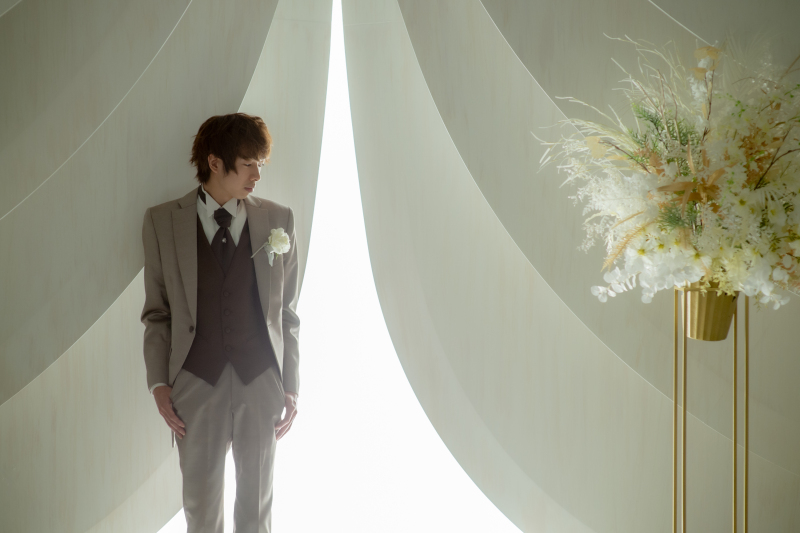 新郎様おひとりで。