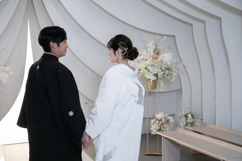 後ろ姿もしっかりと