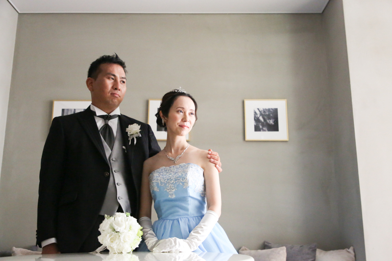 チャペルでカラードレス6