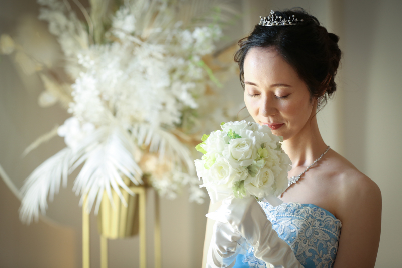 チャペルでカラードレス2