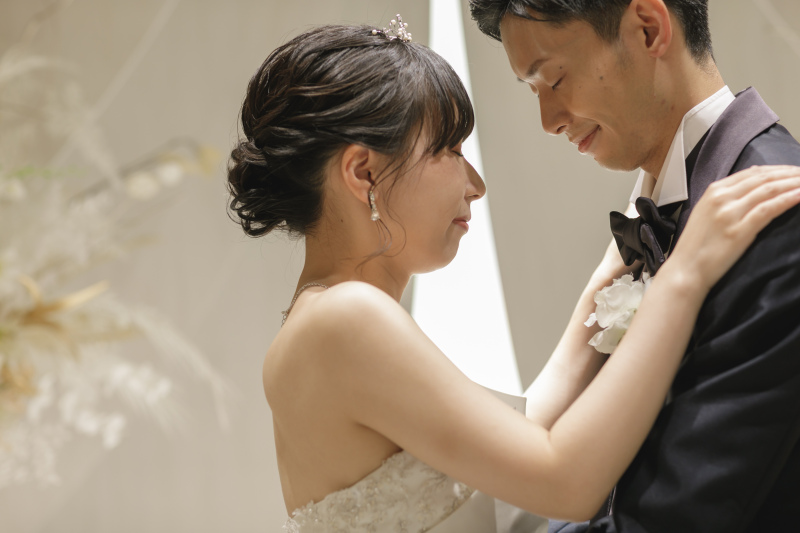 チャペルで、ドレスフォト６