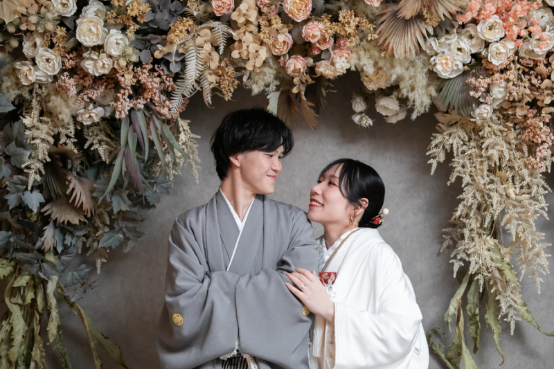 お互いの姿を見合って撮影♡