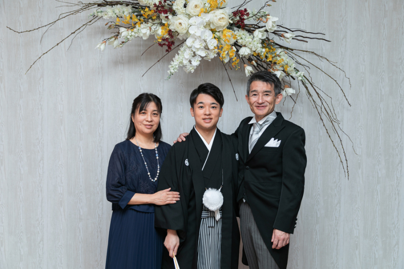 素敵な笑顔で撮影