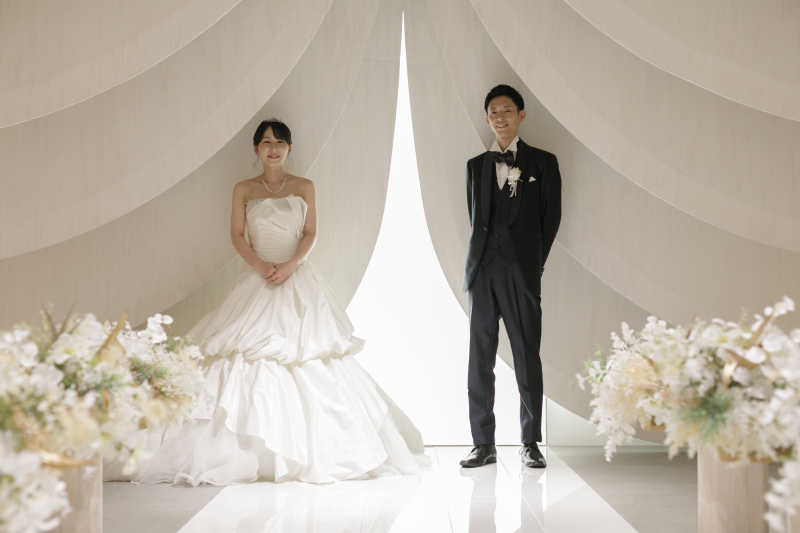 チャペルで、ドレスフォト９