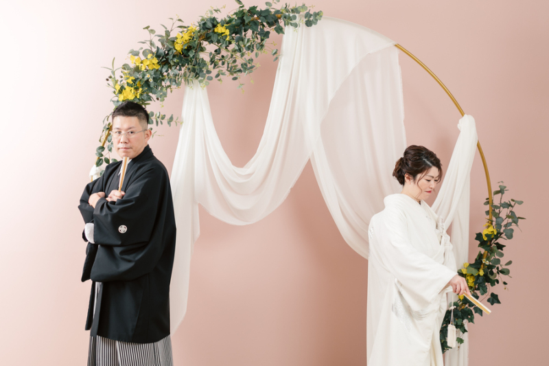 目玉はやっぱり、大きなお花のアーチ！