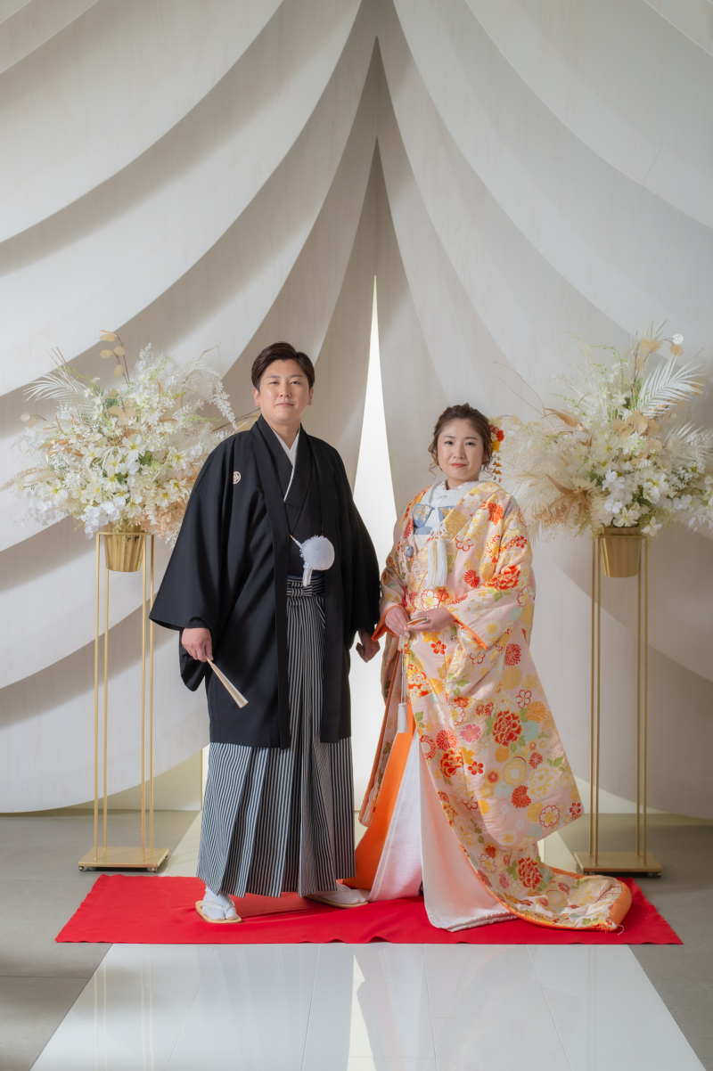 和装でチャペルフォトウエディング