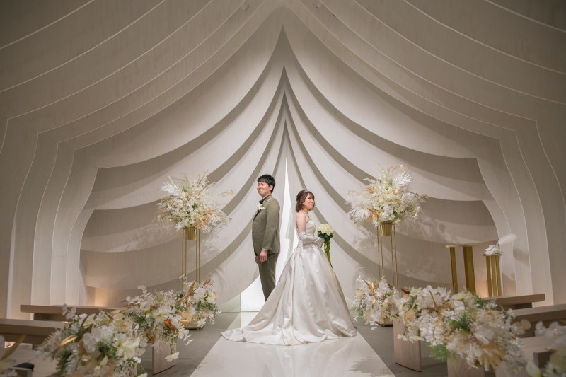 和装スタジオ、チャペルでウエディングとカラー４