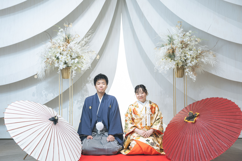 番傘と一緒に