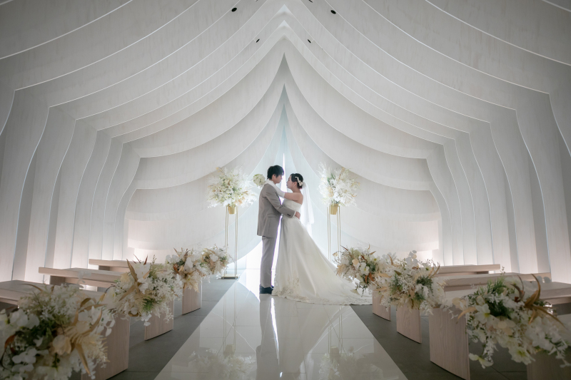 ウエディングチャペルでフォト