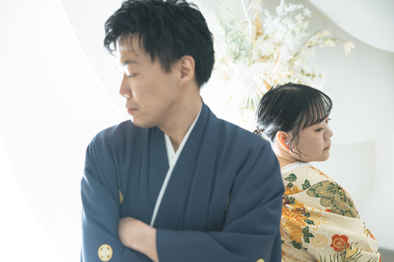 背中合わせ撮影