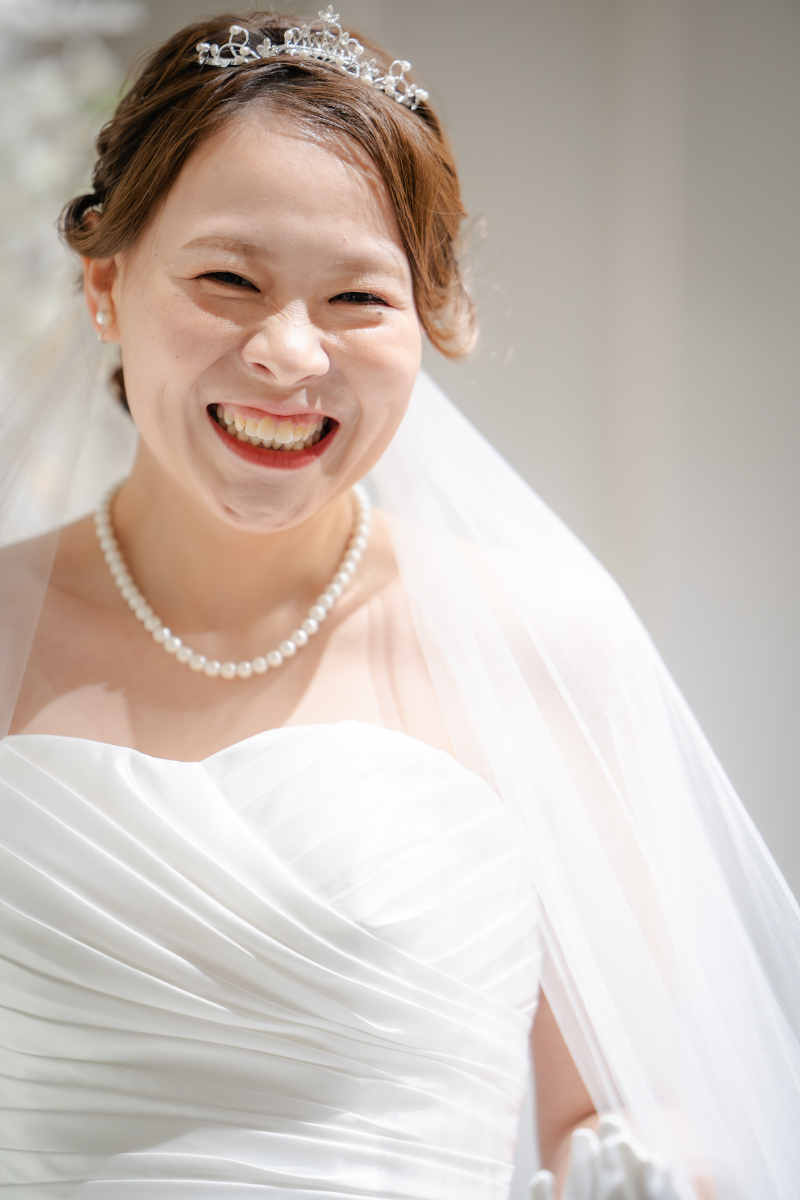 新婦様の輝く笑顔♪