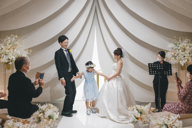 お子様とのチャペルウエディングレポート５