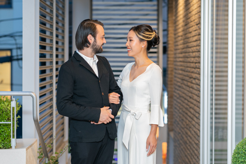 和装人前式からのパーティー