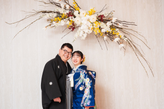和装フォトウエディングからお色直し（カラードレス）で家族とご会食♪♪♪