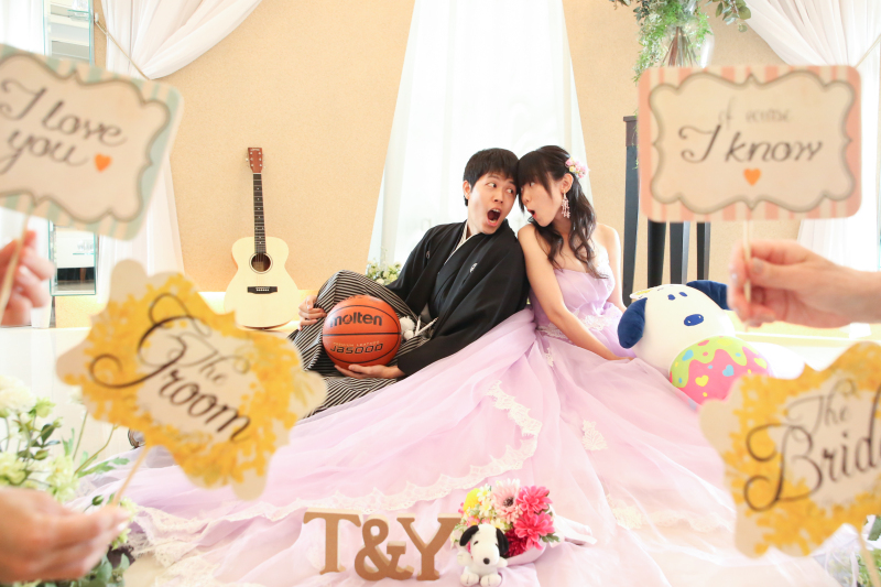 お二人らしい写真