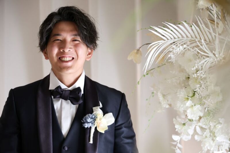 新郎様のソロ撮影