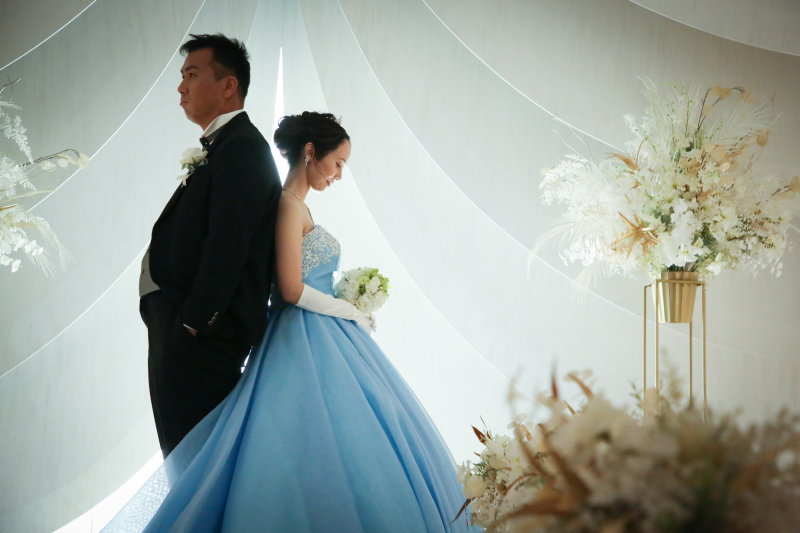 チャペルでカラードレス5