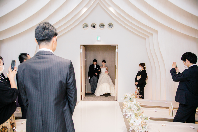 チャペルで挙式フォト4