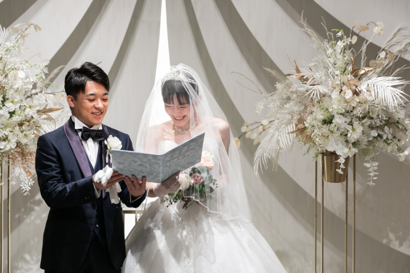 親御様の前で誓いの言葉